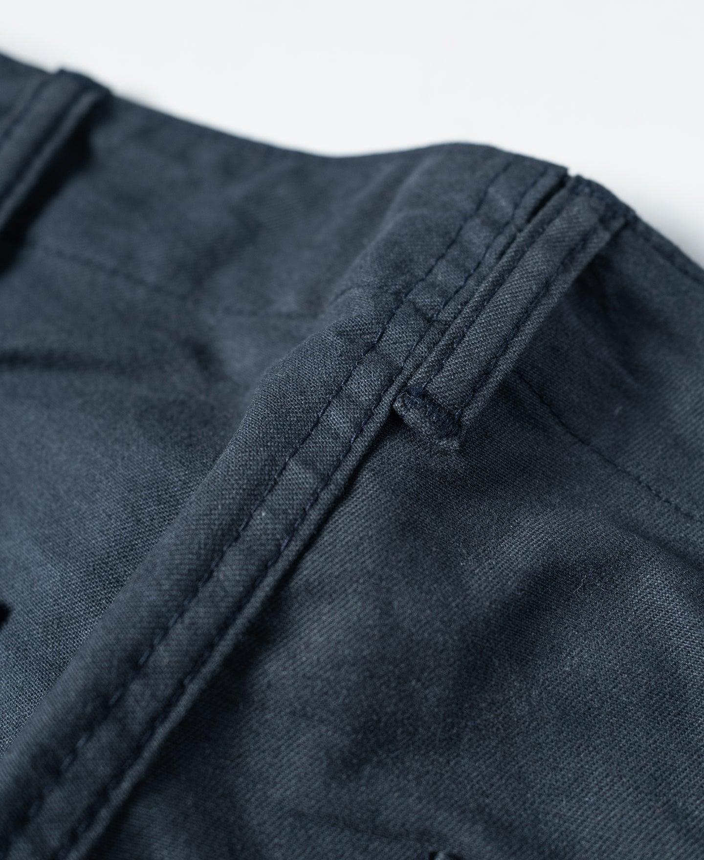 Short utilitaire en coton décontracté coupe relax pour hommes, couleur marine