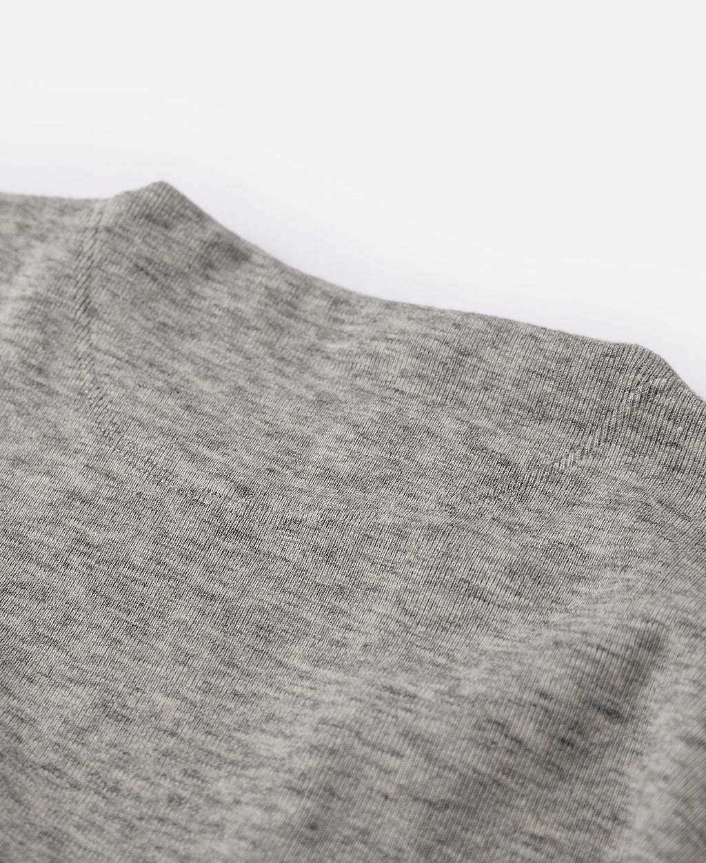 Chemise Henley à manches longues pour homme, lourde, avec patte de boutonnage grise