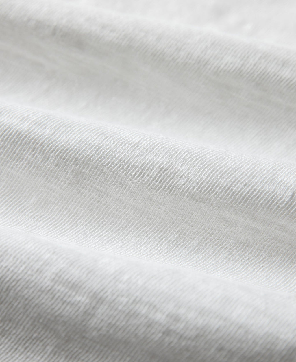 T-shirt blanc à col rond et manches courtes, avec soufflet tubulaire épais