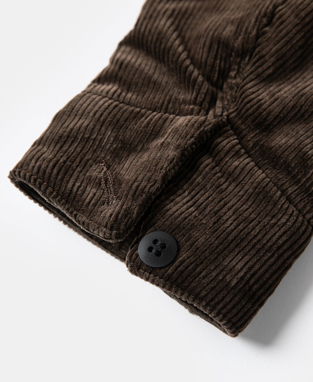 Veste décontractée zippée en velours côtelé épais marron style cosaque pour homme