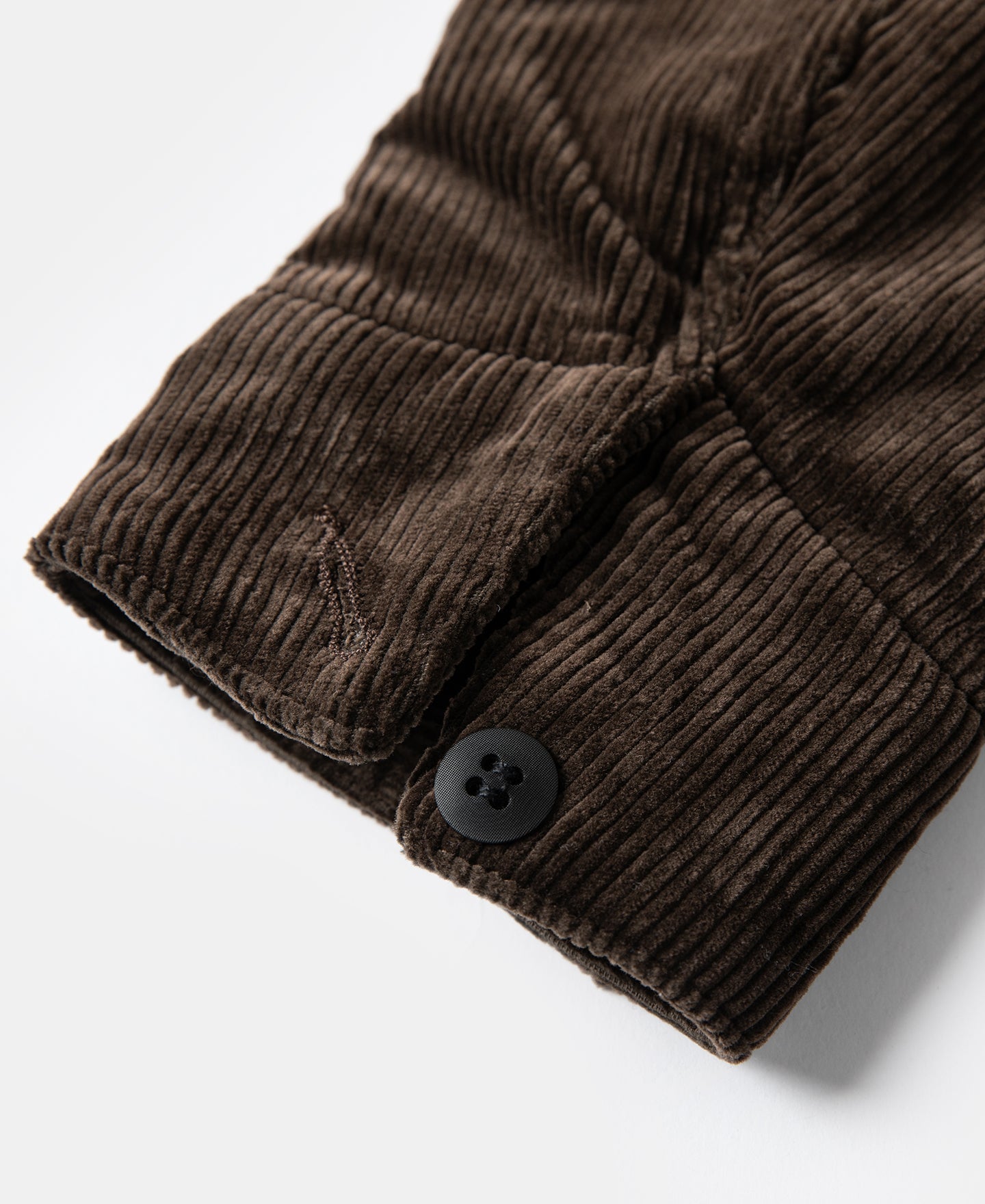 Veste décontractée zippée en velours côtelé épais marron style cosaque pour homme