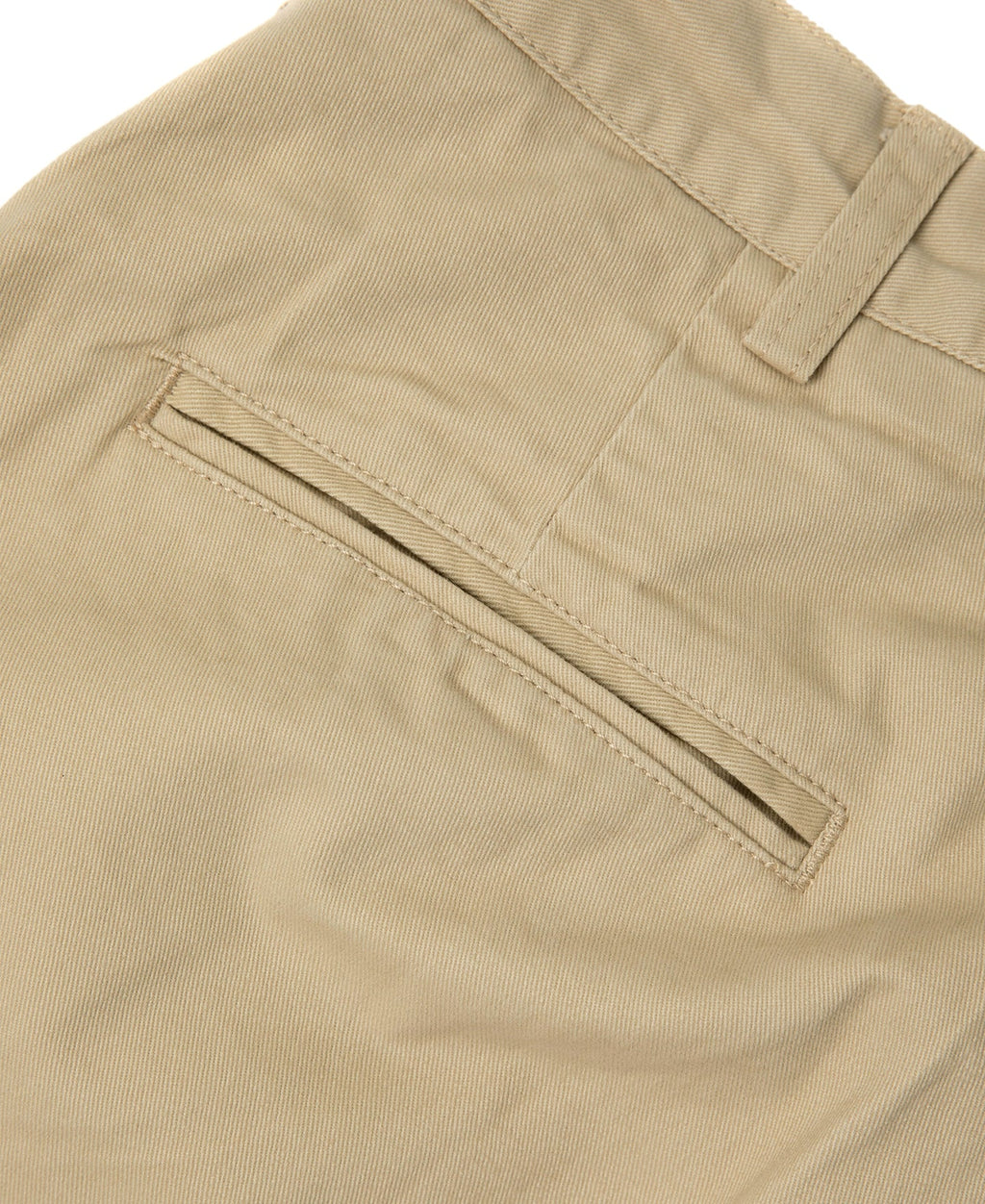 Pantalon chino homme kaki à double pli, coupe décontractée et fuselée