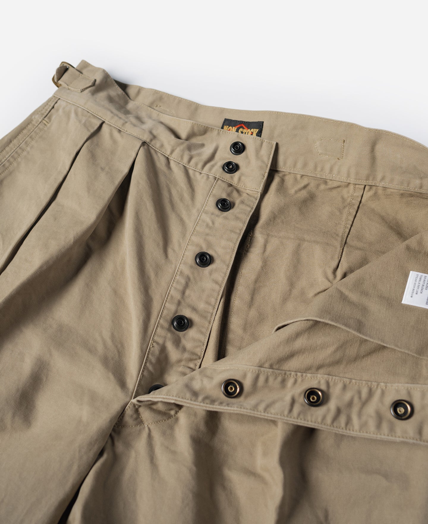 Pantalon de combat taille haute pour homme, double pli, jambe droite, kaki