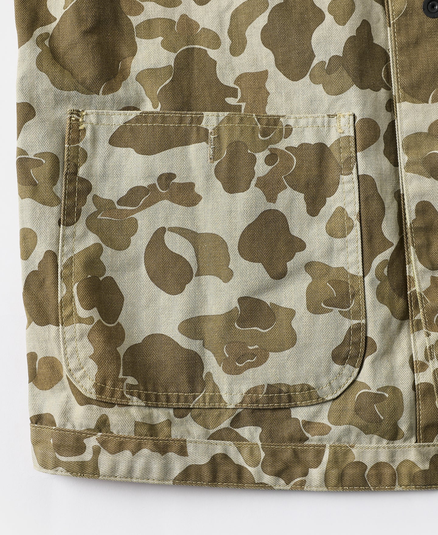 Veste militaire camouflage de chasseur de canards vintage multi-poches coupe décontractée
