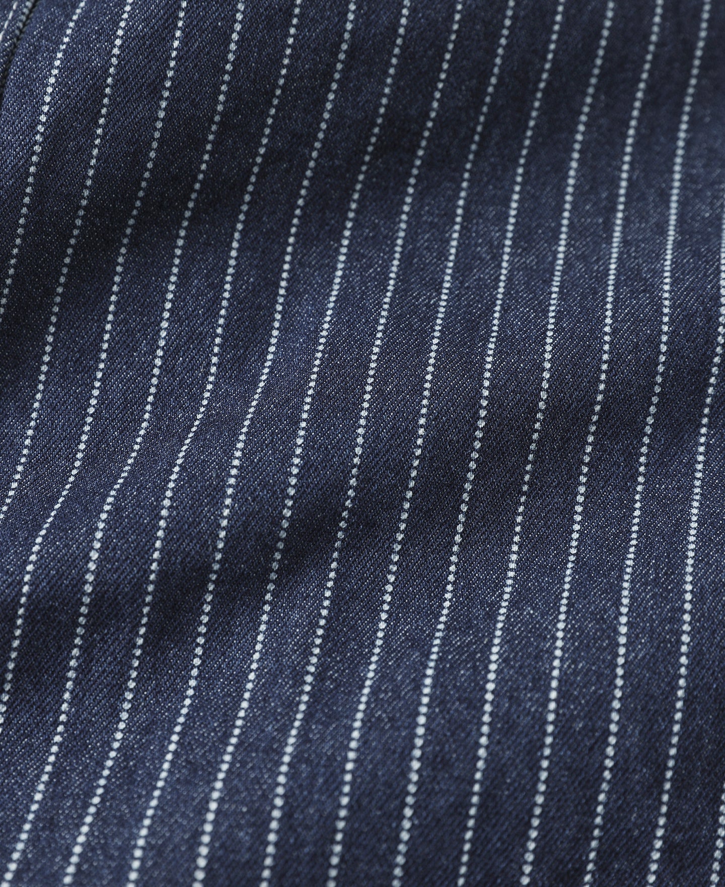 Veste de travail boutonnée Indigo à rayures tissées avec quatre poches