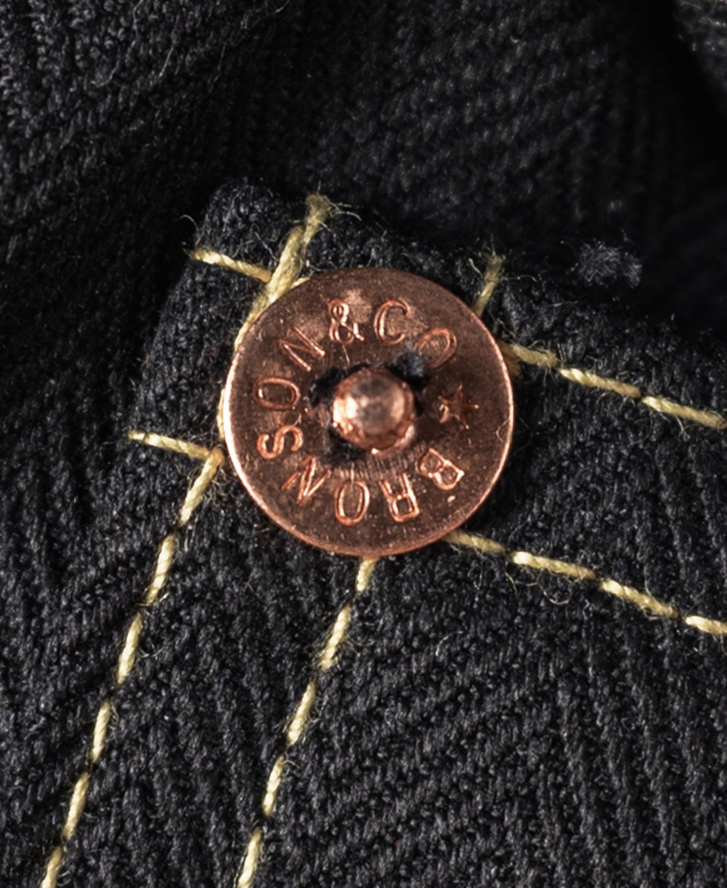 Veste de souvenir Dragon noir brodé surpiquée contrastante à boutons