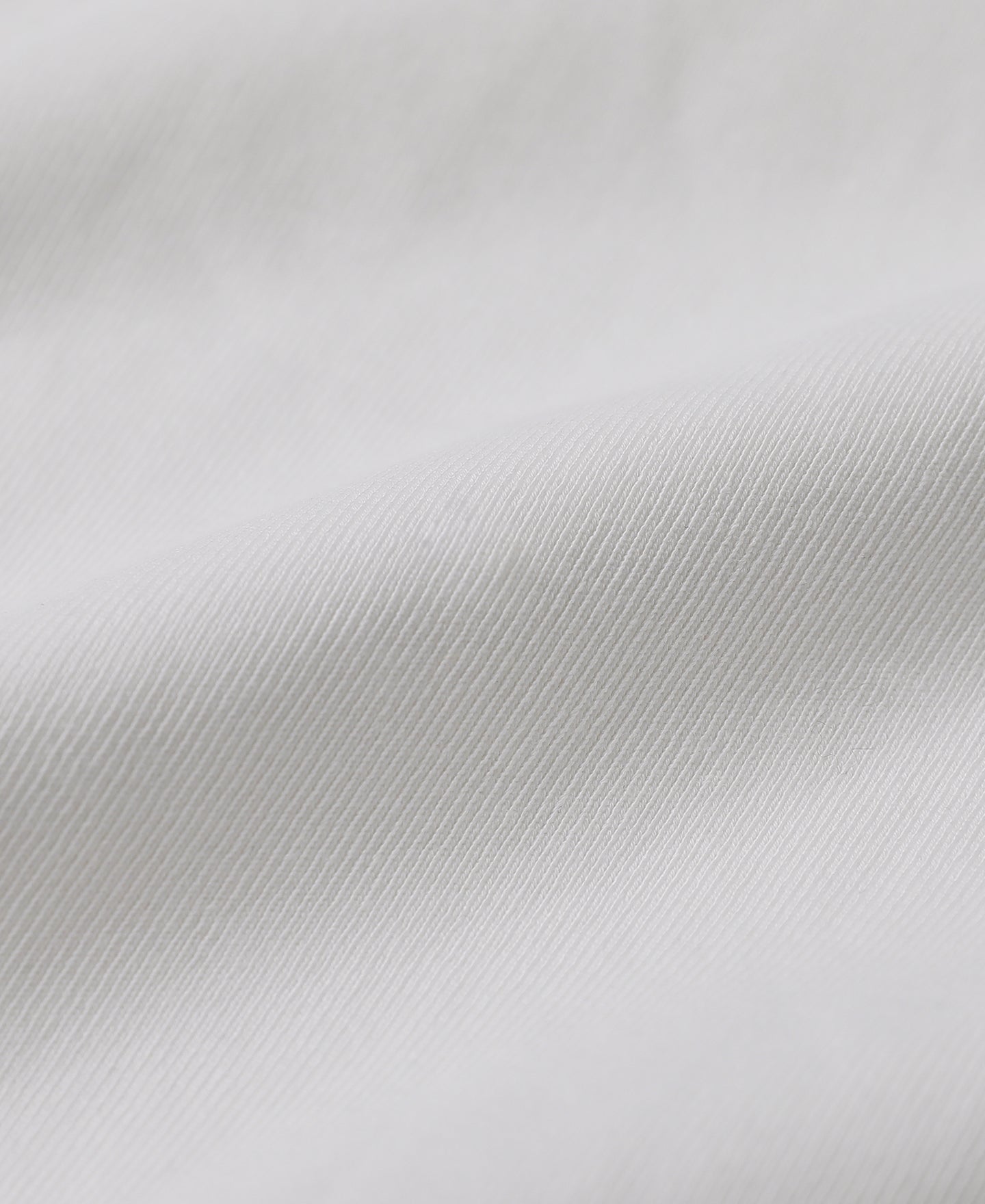 T-shirt Henley manches longues en coton épais Patte de boutonnage Coupe ajustée Blanc