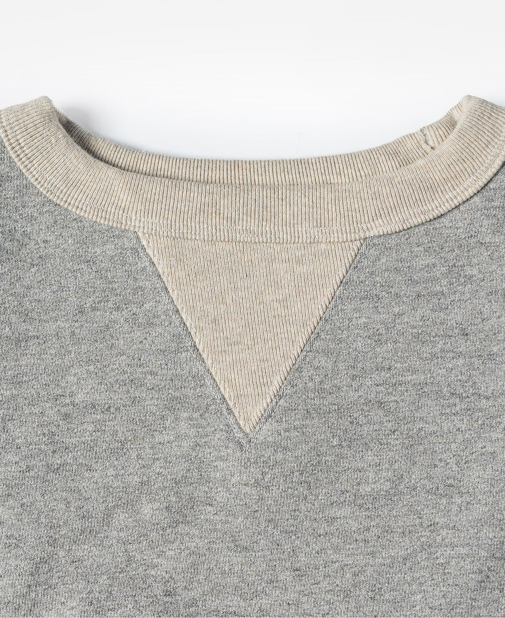 Sweat-shirt ras du cou en molleton gris pour homme, coupe décontractée, manches longues, à enfiler