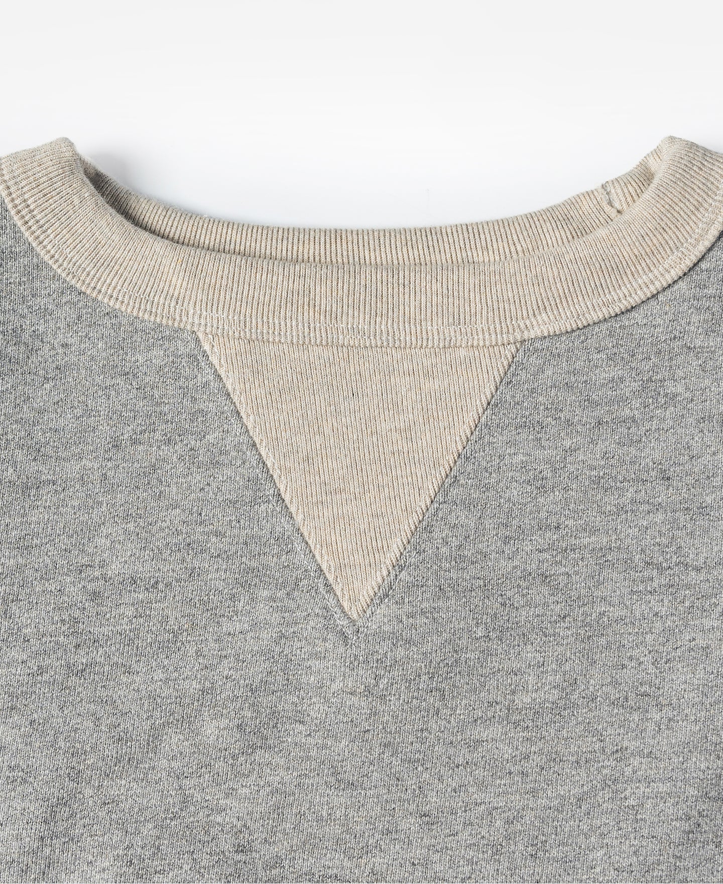 Sweat-shirt ras du cou en molleton gris pour homme, coupe décontractée, manches longues, à enfiler