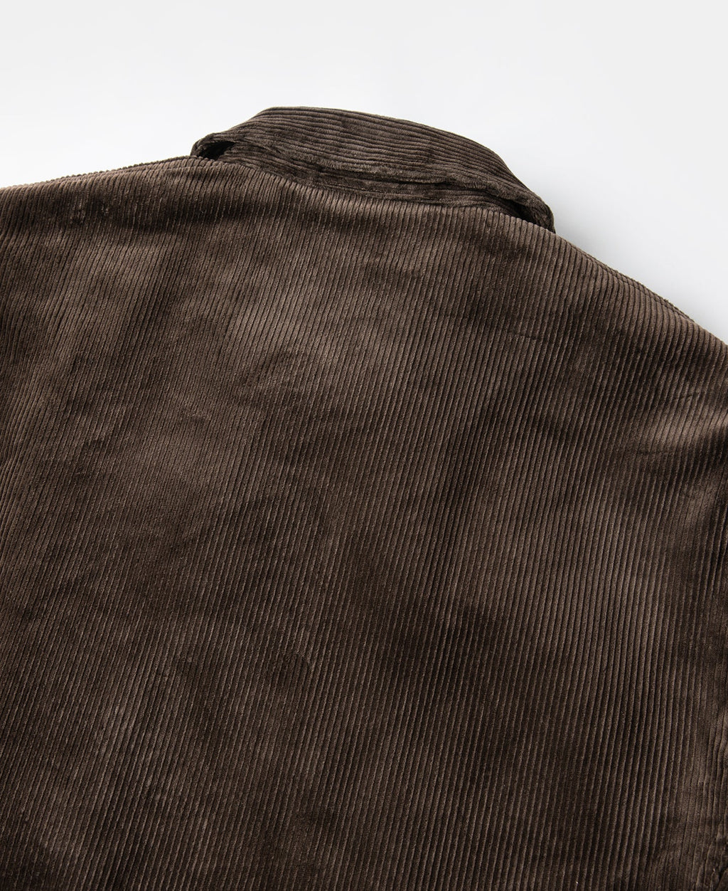Veste décontractée zippée en velours côtelé épais marron style cosaque pour homme