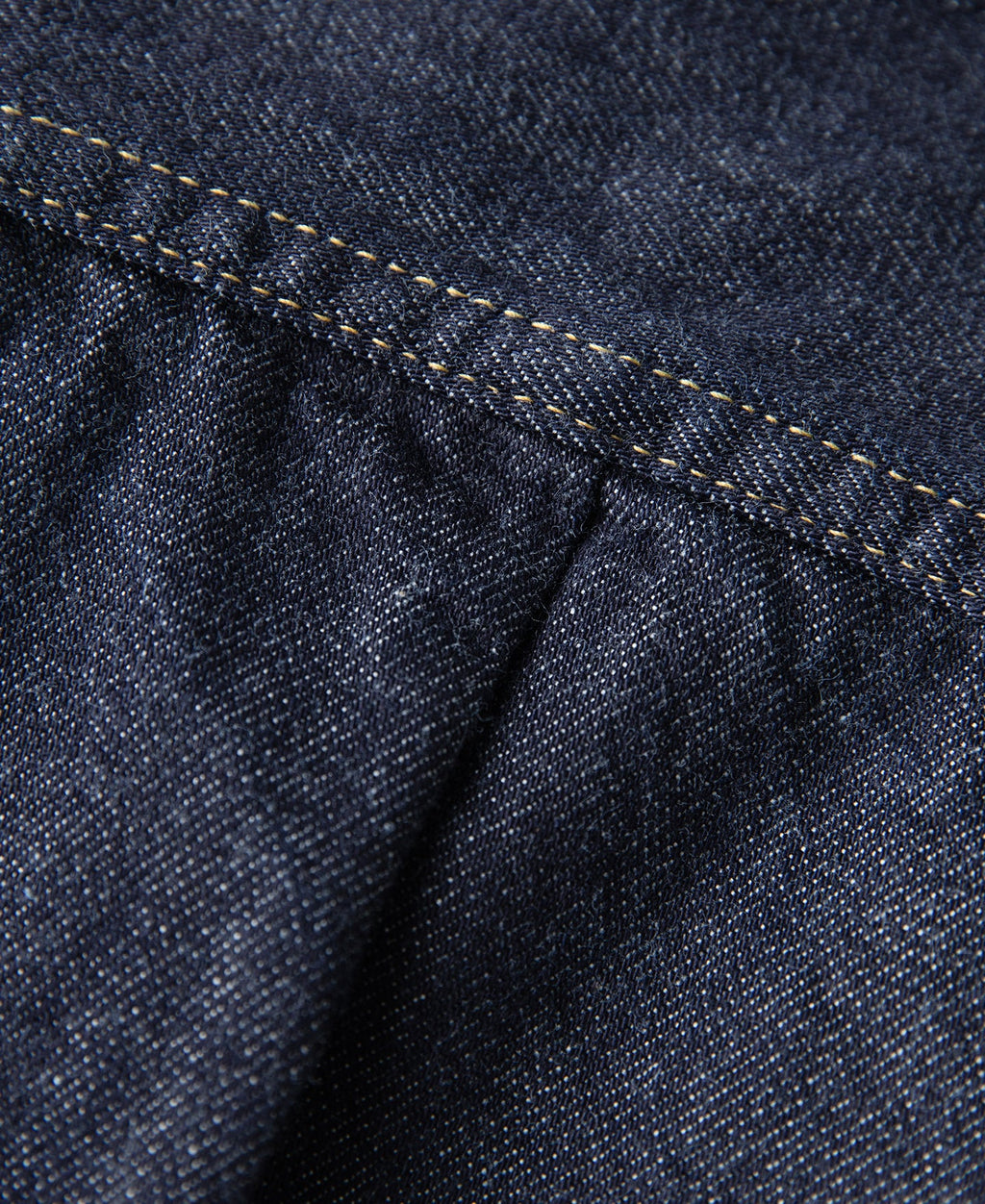Blouson camionneur en jean doublé de couverture indigo, poche poitrine simple, style vintage