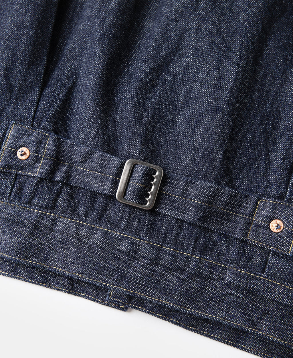 Blouson camionneur en jean doublé de couverture indigo, poche poitrine simple, style vintage