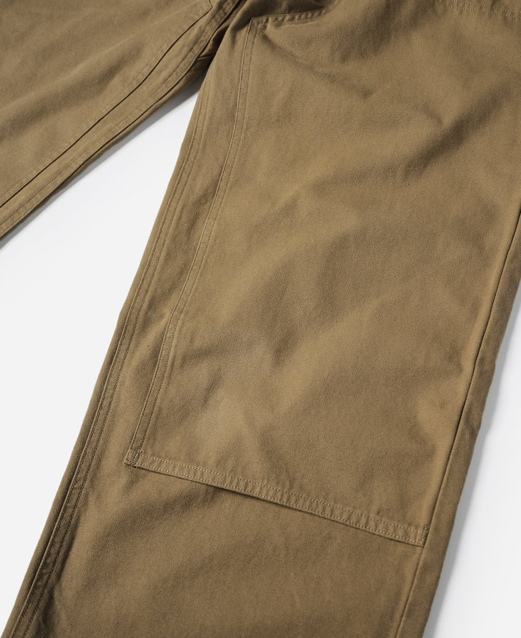 Pantalon d'escalade kaki en toile de coton avec ceinture élastique
