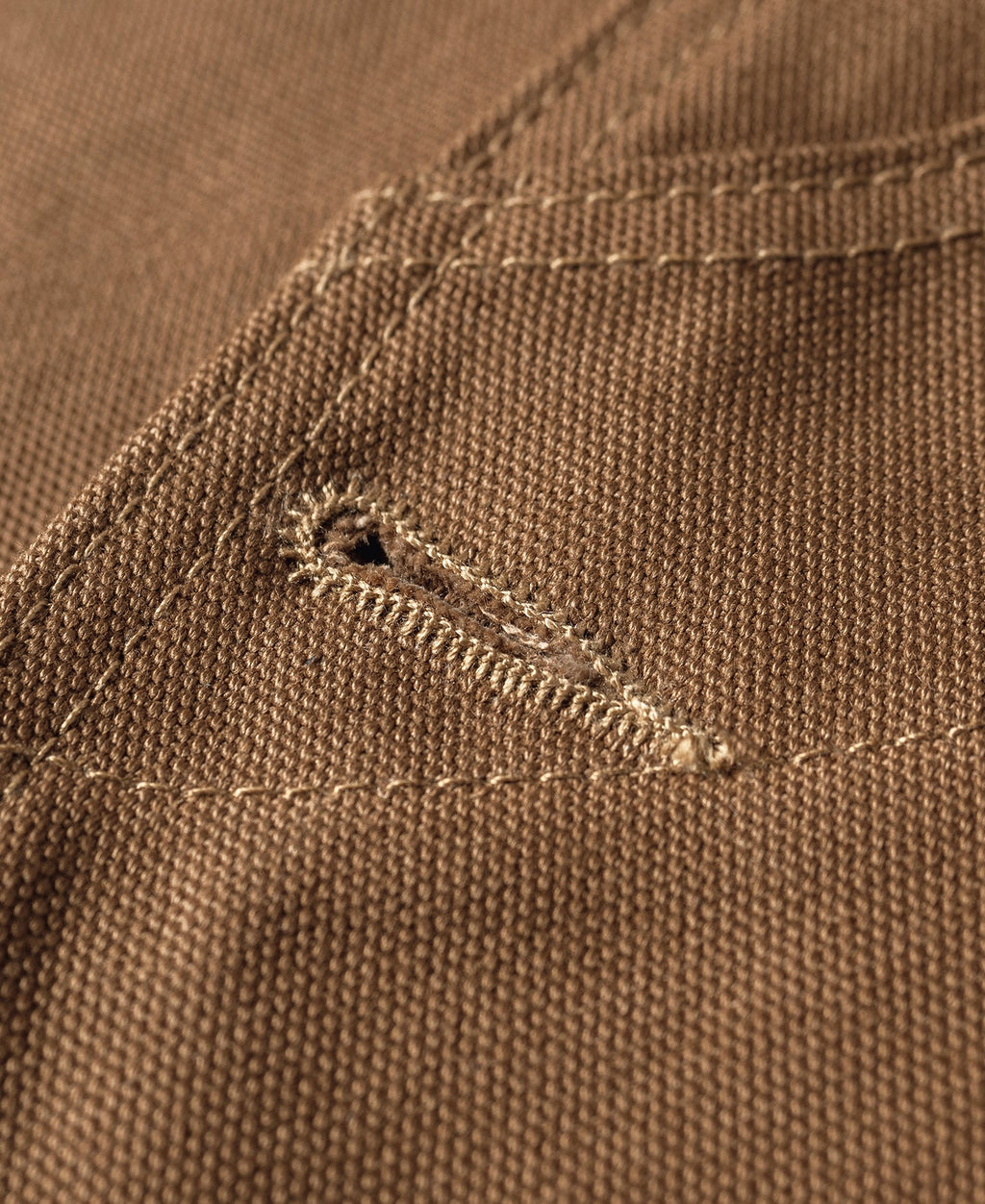 Gilet de chasse kaki épais en toile avec poches à gibier et fermeture boutonnée