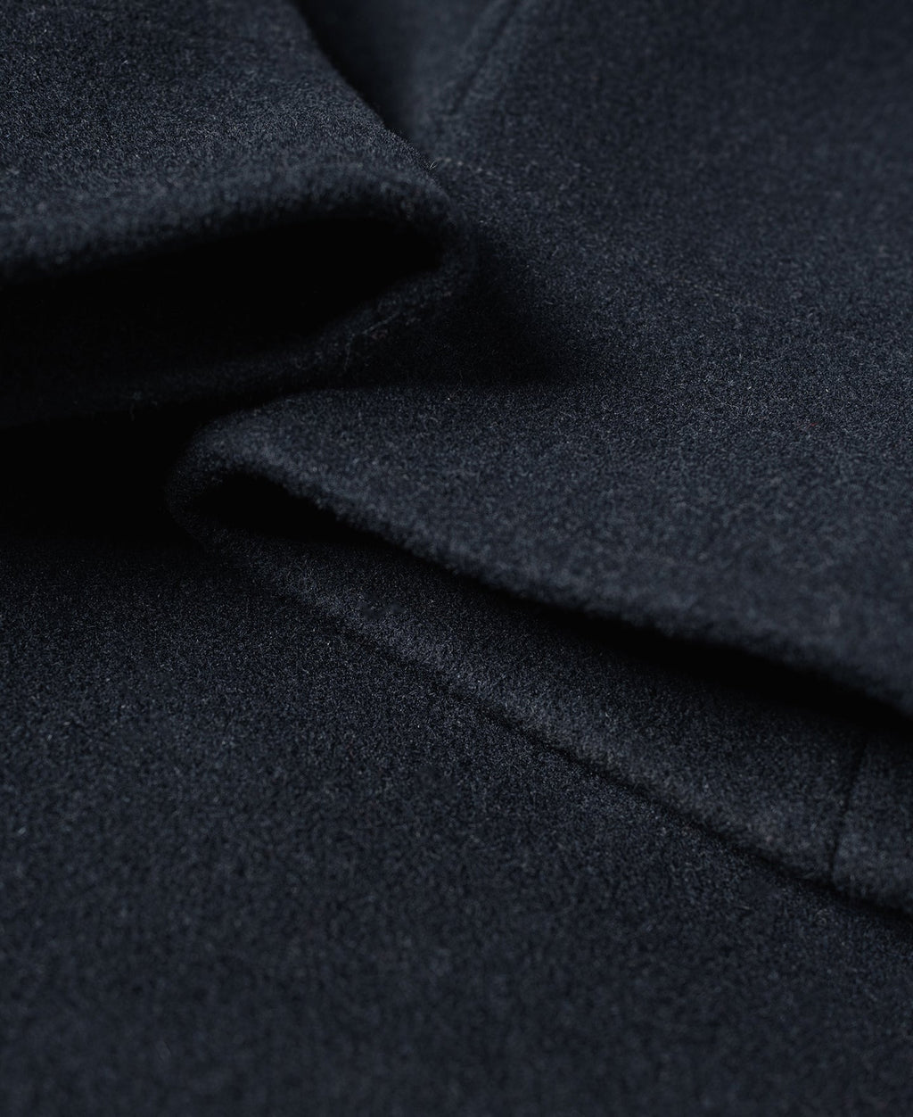Caban en laine croisé bleu marine classique Manteau court pour homme