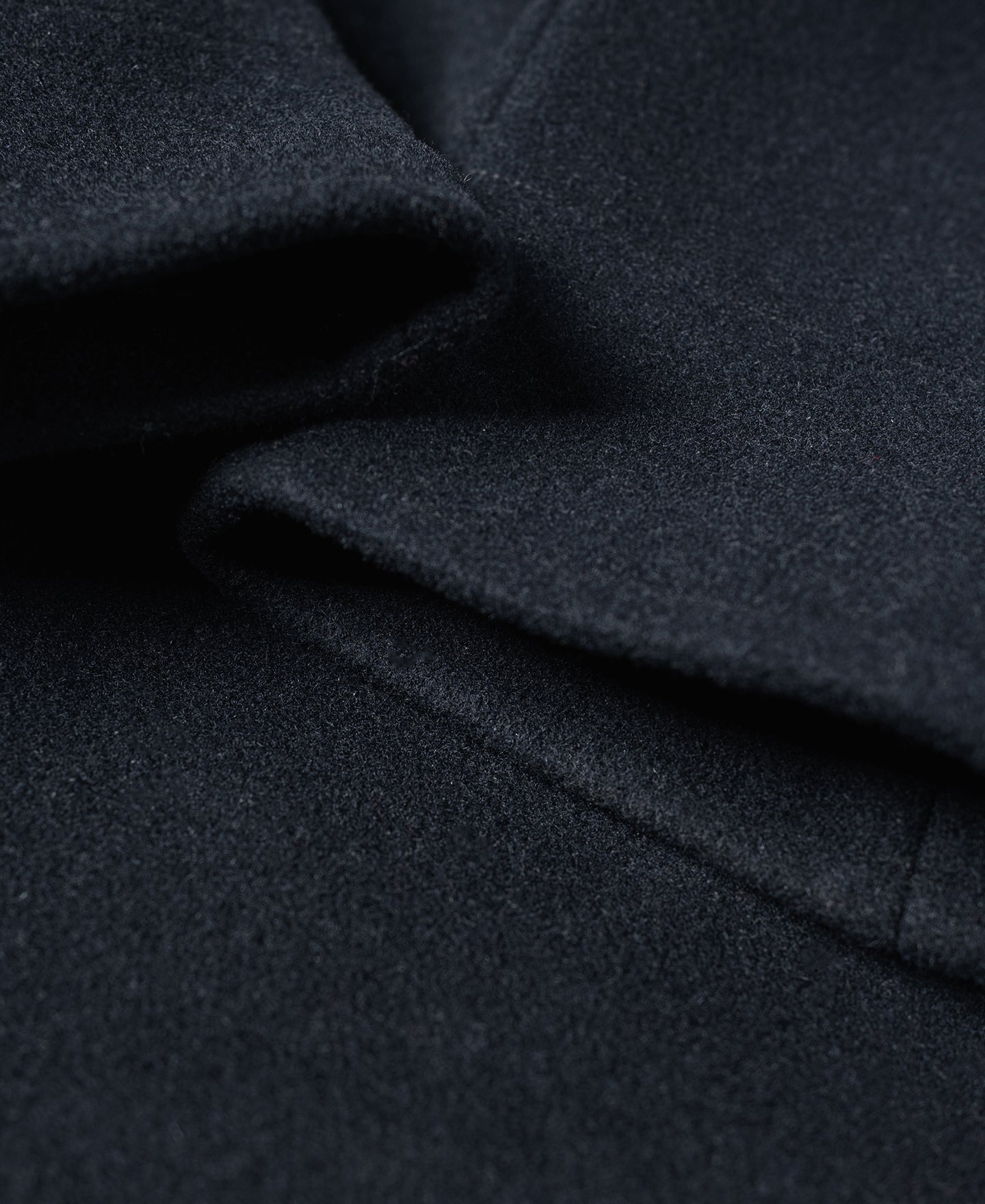 Caban en laine croisé bleu marine classique Manteau court pour homme
