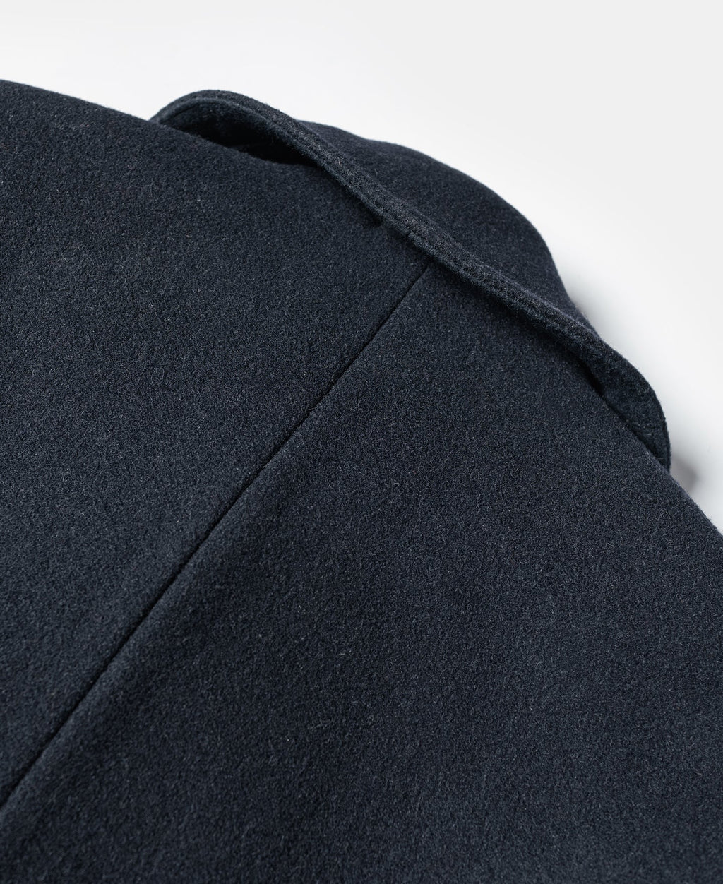 Caban en laine croisé bleu marine classique Manteau court pour homme