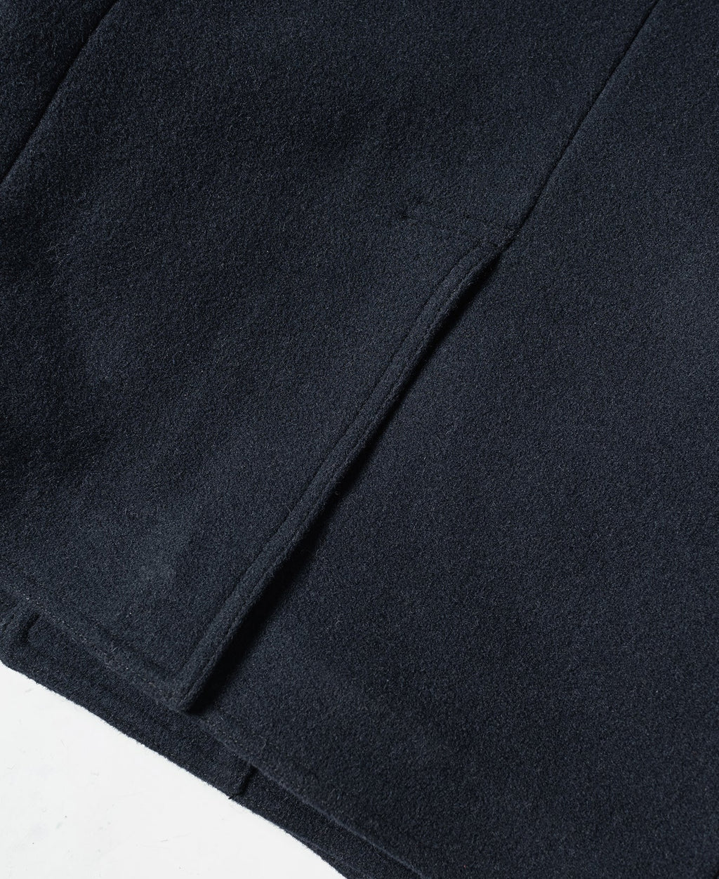 Caban en laine croisé bleu marine classique Manteau court pour homme