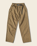 Pantalon d'escalade kaki en toile de coton avec ceinture élastique