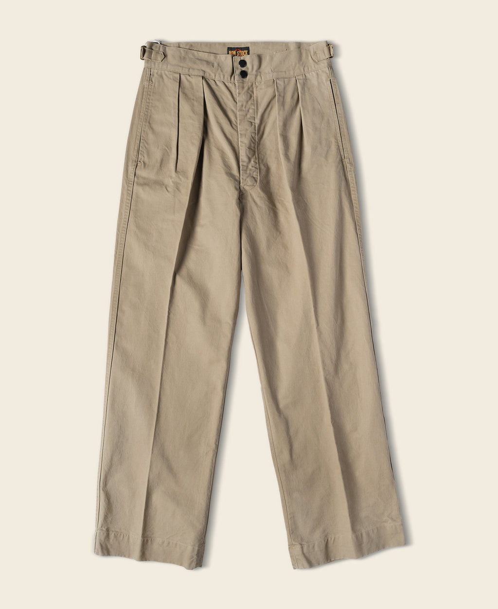 Pantalon de combat taille haute pour homme, double pli, jambe droite, kaki