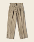 Pantalon de combat taille haute pour homme, double pli, jambe droite, kaki