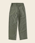 Pantalon treillis vert olive coupe décontractée taille haute jambe large