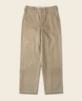 Pantalon Chino Homme Décontracté Coupe Droite Ample Kaki Vintage