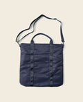 Sac cabas en nylon marine avec bandoulière amovible et doubles poignées