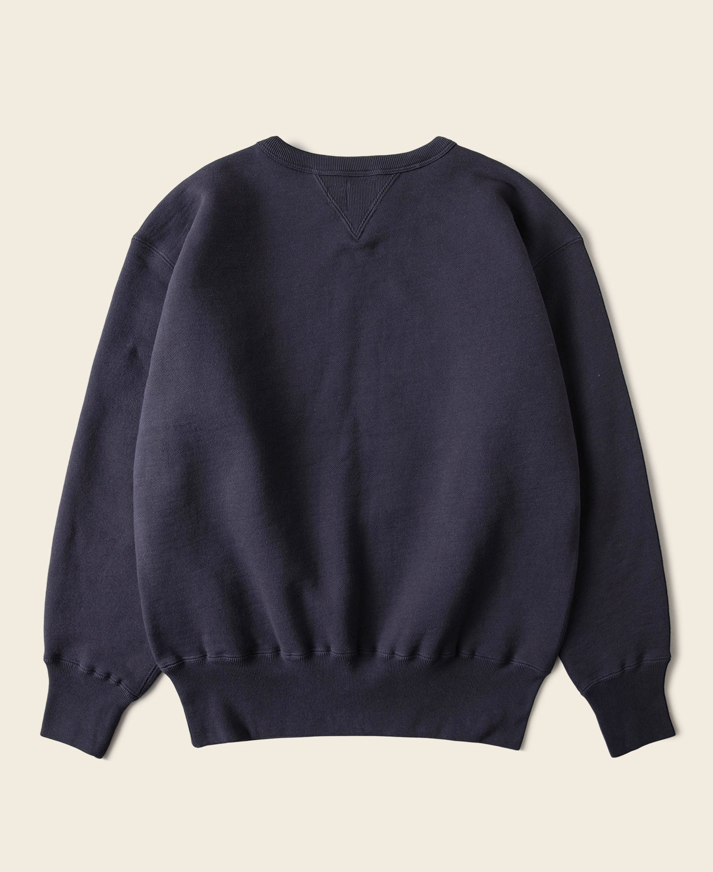 Sweat-shirt ras du cou épais en molleton avec motif ski marine