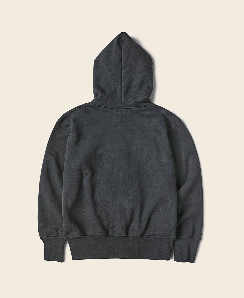 Sweat à capuche zippé en molleton éponge épais noir