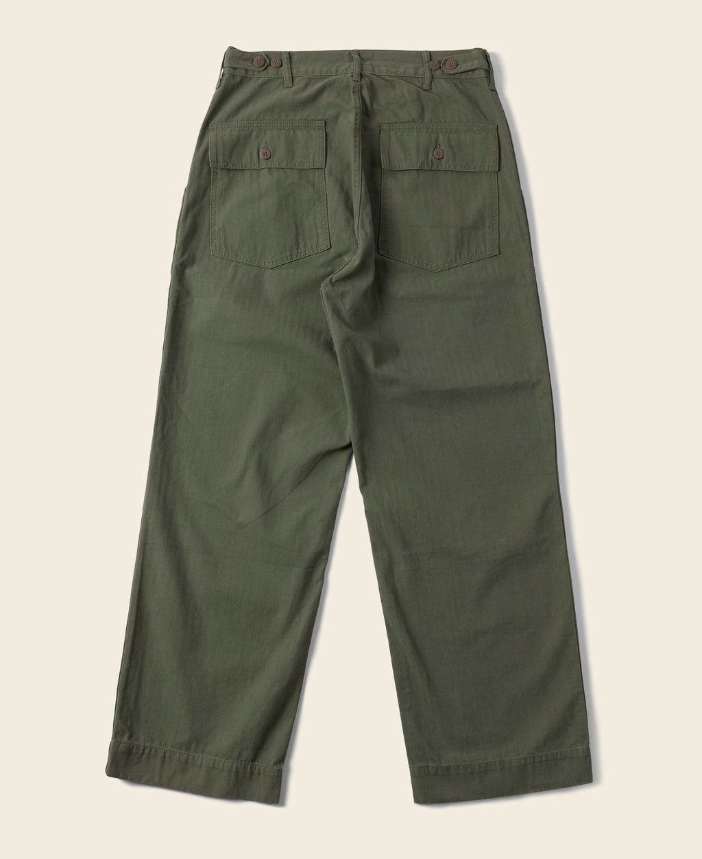 Pantalon treillis coupe décontractée vert olive, jambe large, style workwear