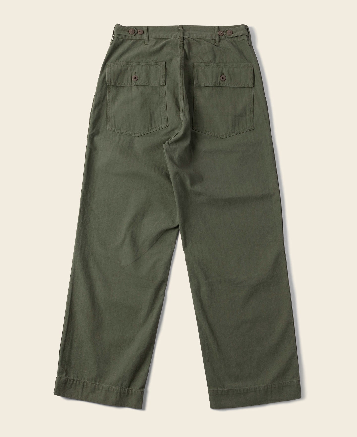 Pantalon treillis coupe décontractée vert olive, jambe large, style workwear