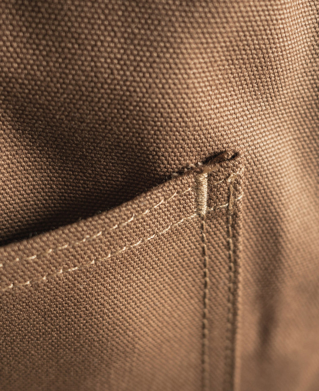 Gilet de chasse kaki épais en toile avec poches à gibier et fermeture boutonnée