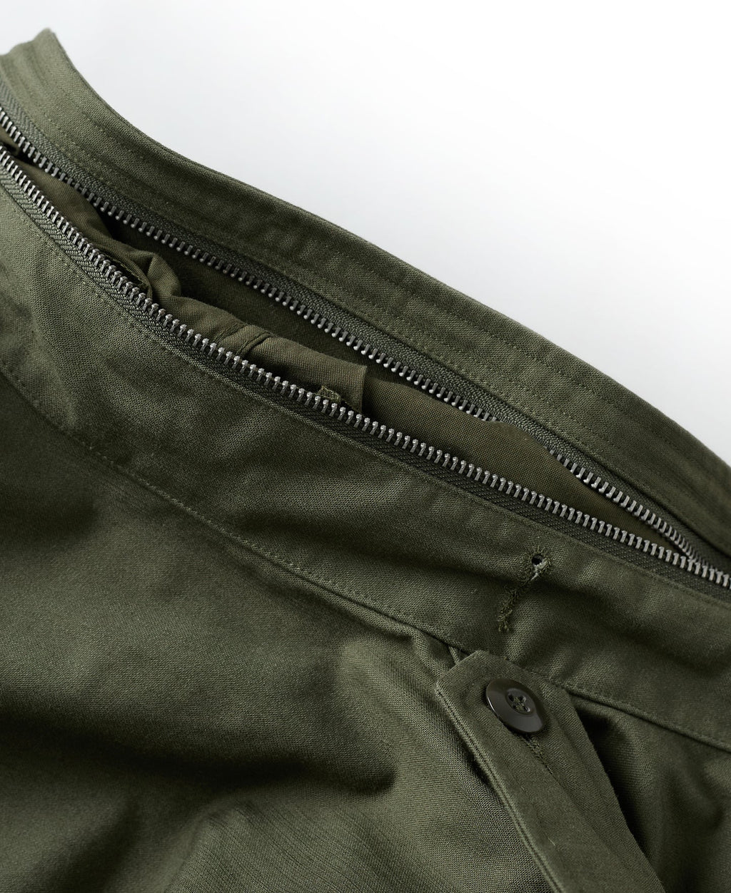 Veste militaire M-65 vert olive avec écussons brodés