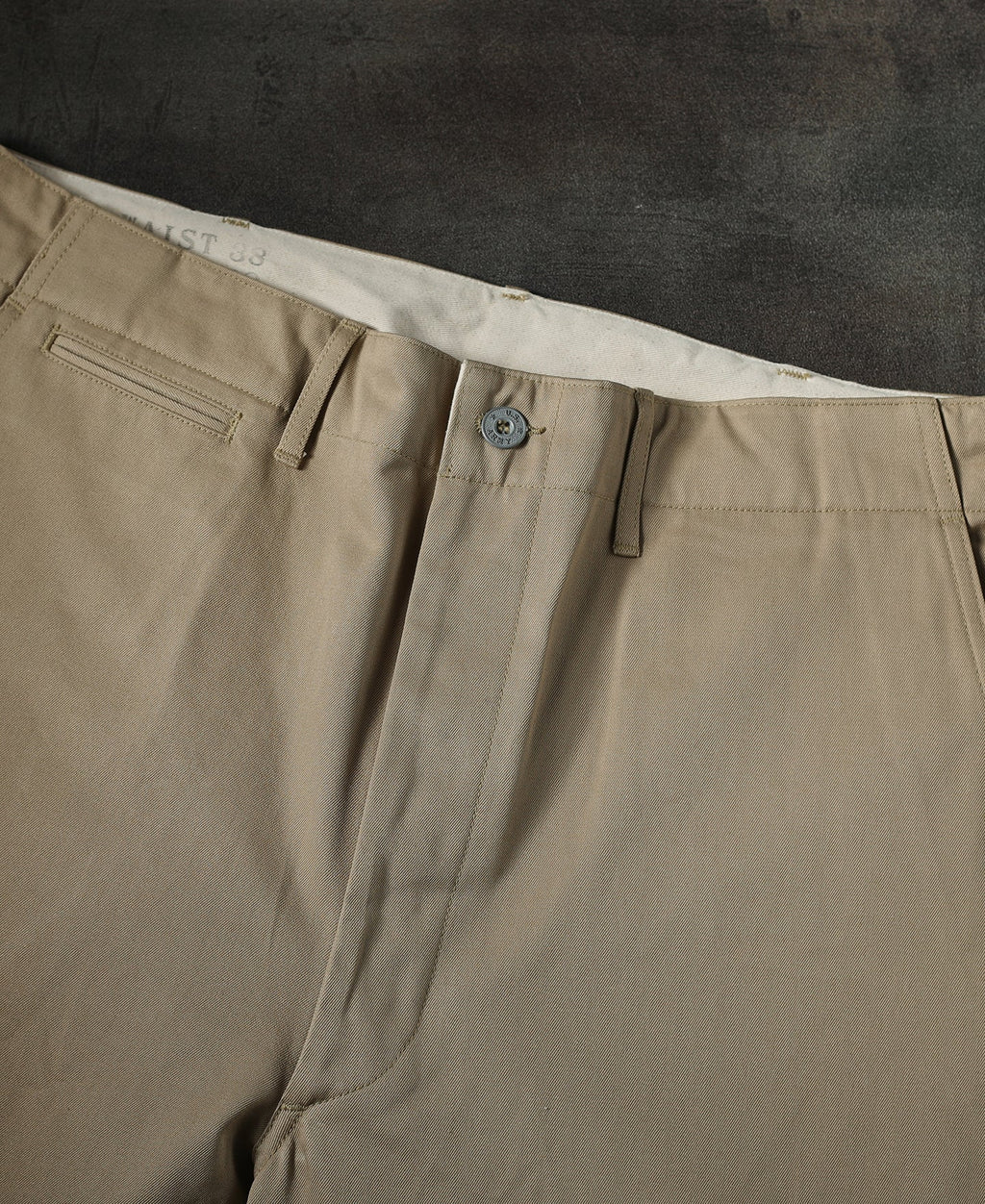 Pantalon Chino Homme Décontracté Coupe Droite Ample Kaki Vintage