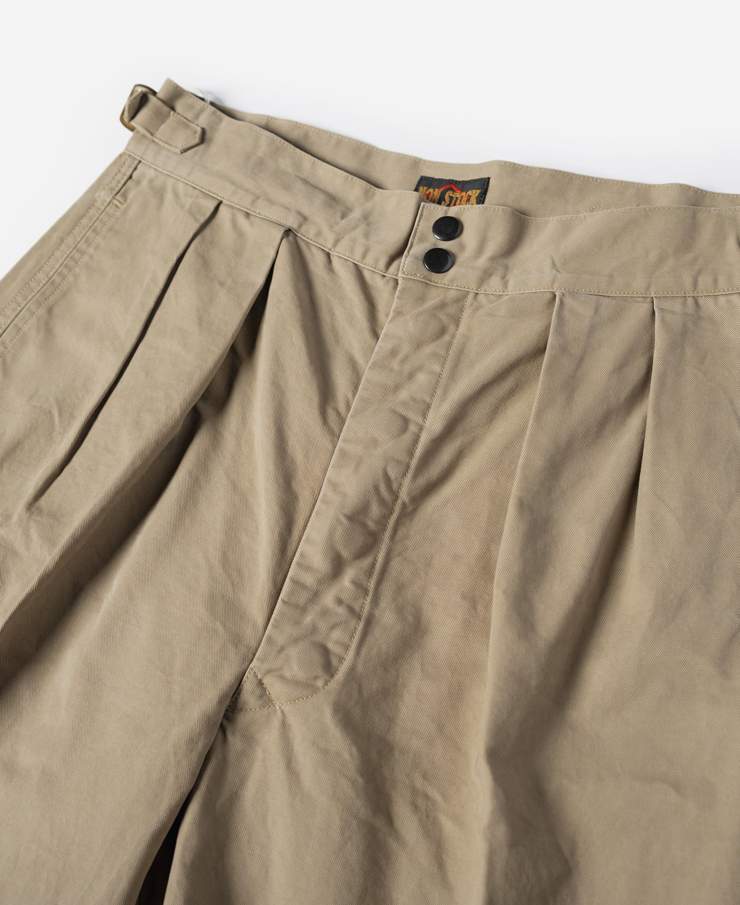 Pantalon de combat taille haute pour homme, double pli, jambe droite, kaki