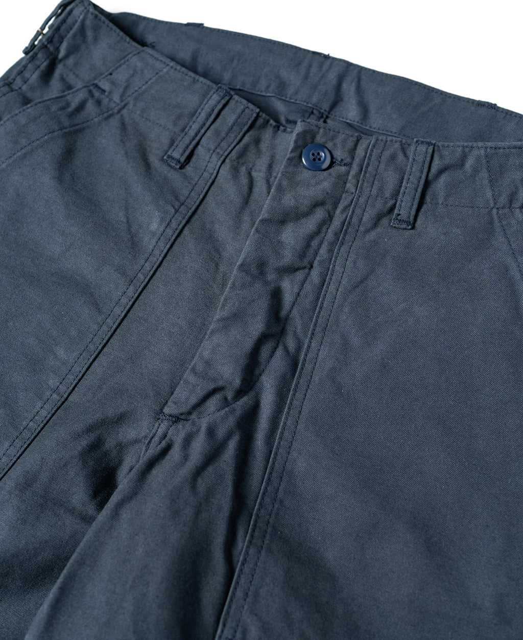 Short utilitaire en coton décontracté coupe relax pour hommes, couleur marine