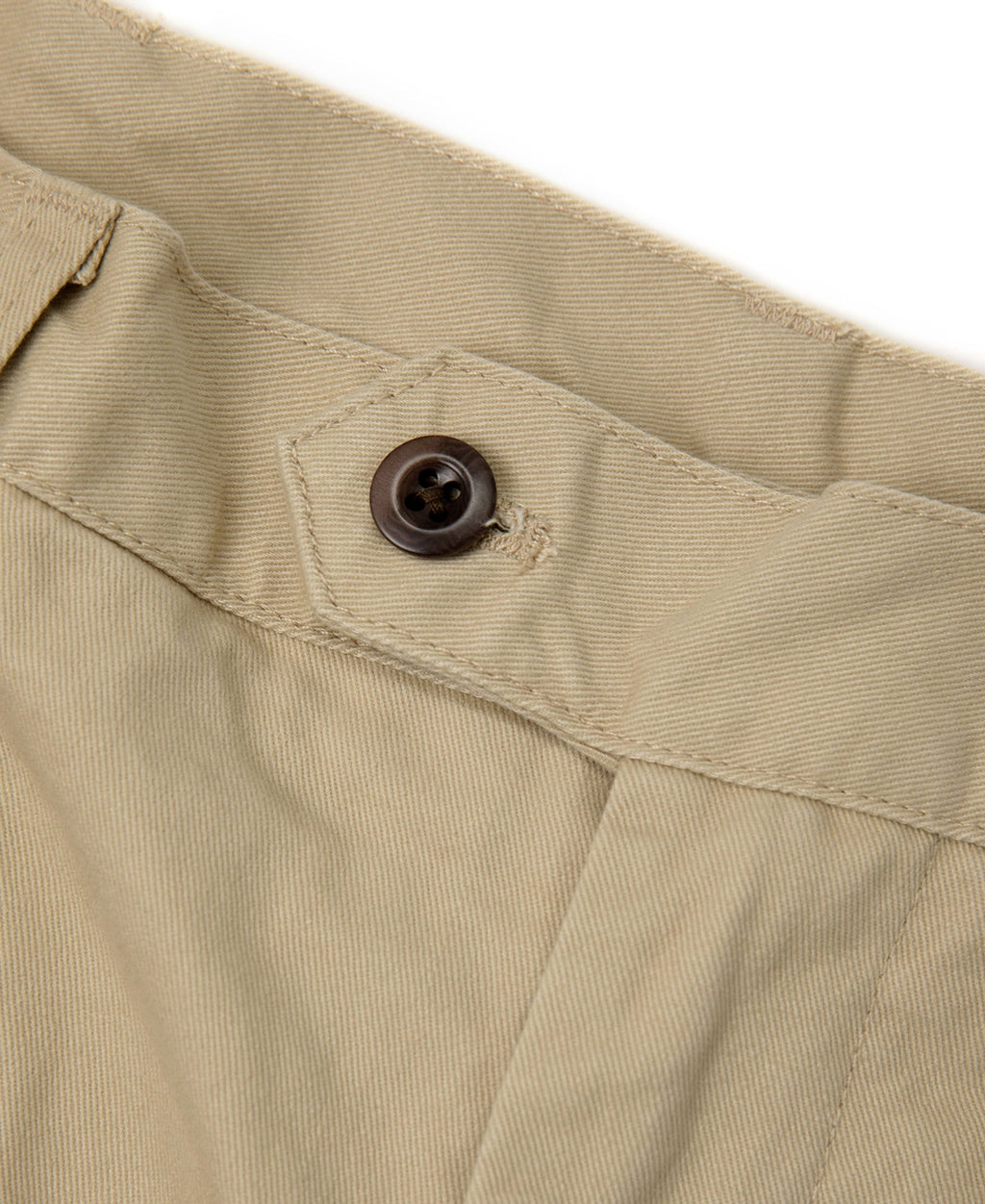 Pantalon chino homme kaki à double pli, coupe décontractée et fuselée