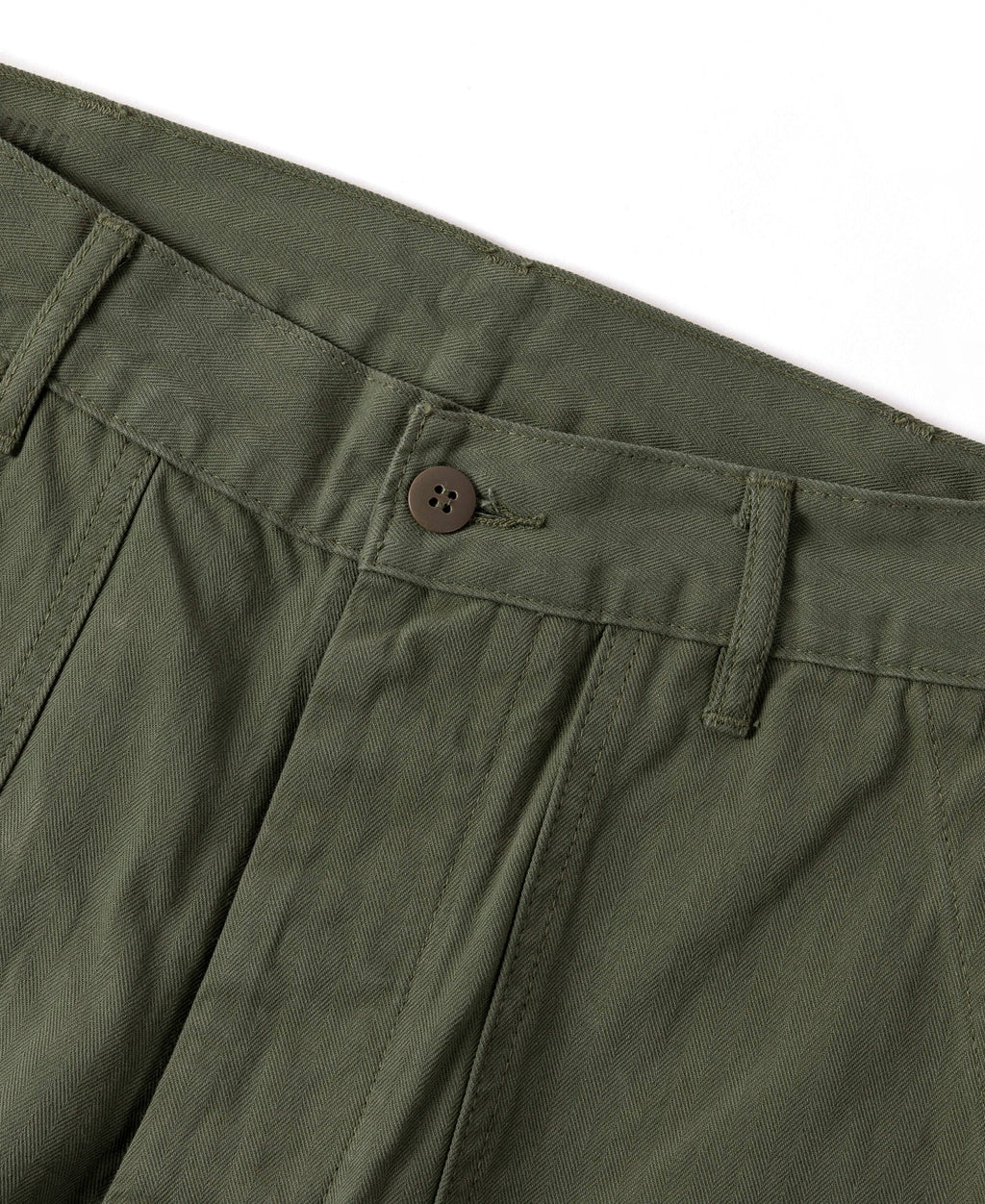 Pantalon treillis coupe décontractée vert olive, jambe large, style workwear