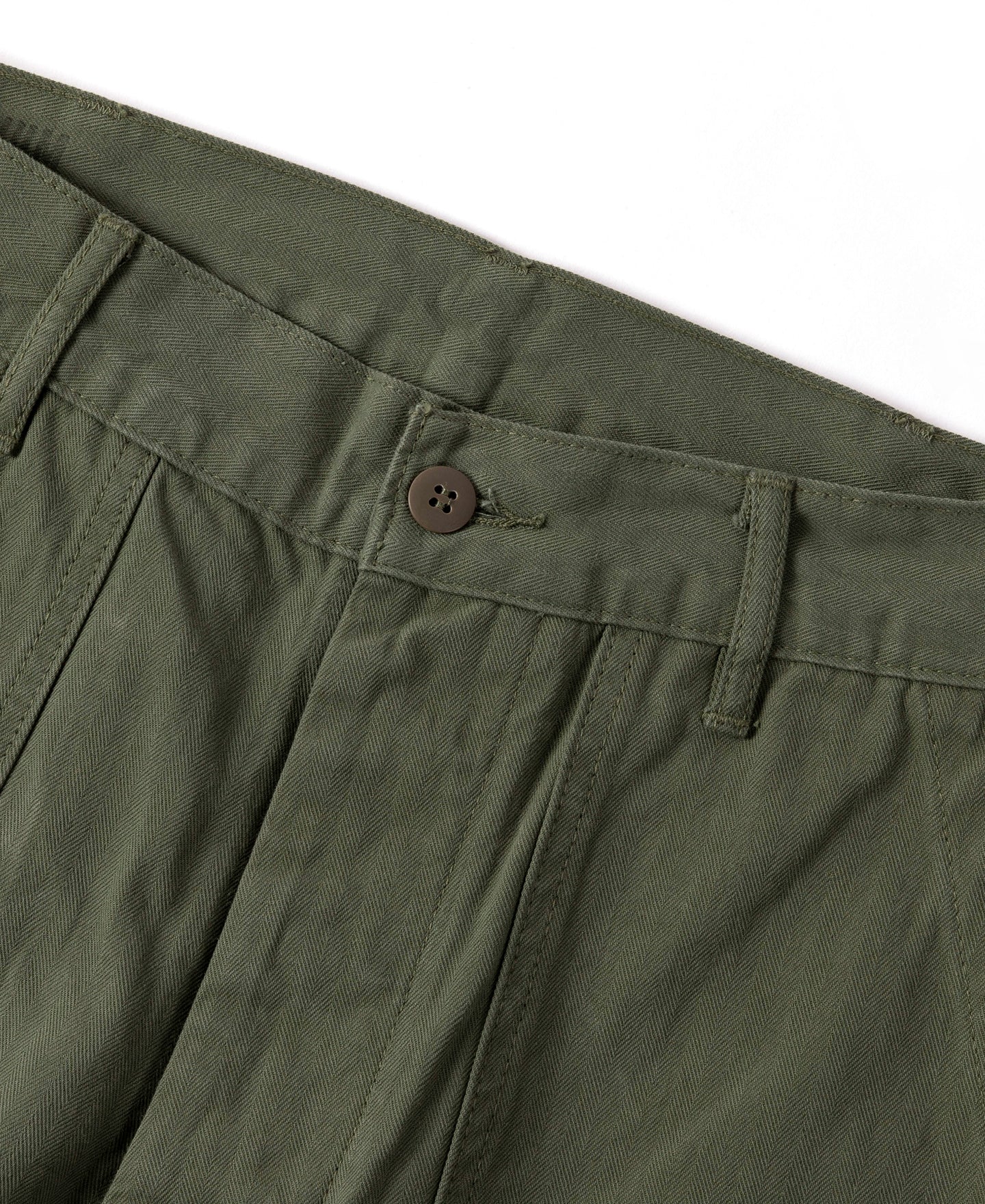 Pantalon treillis coupe décontractée vert olive, jambe large, style workwear