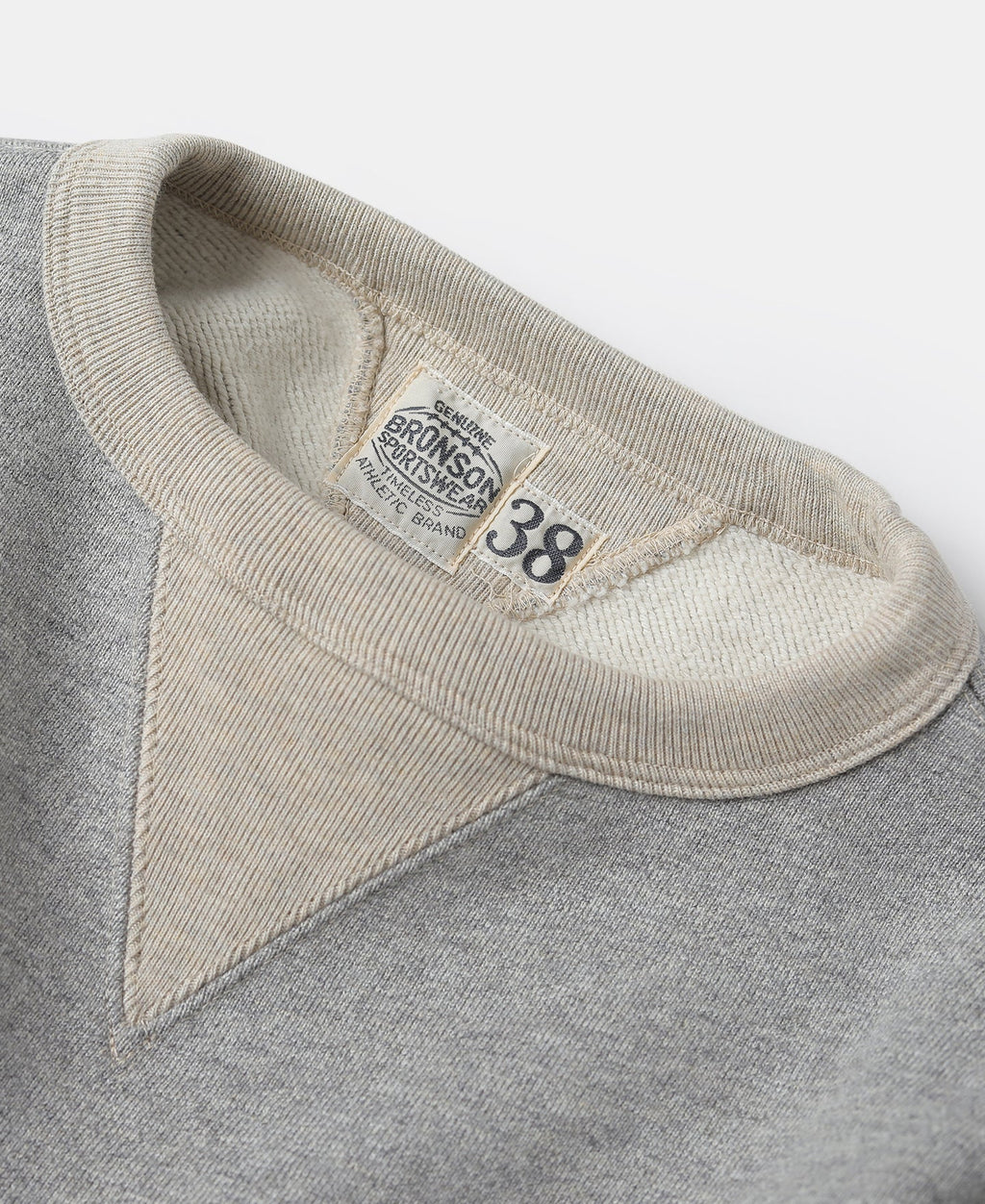 Sweat-shirt ras du cou en molleton gris pour homme, coupe décontractée, manches longues, à enfiler