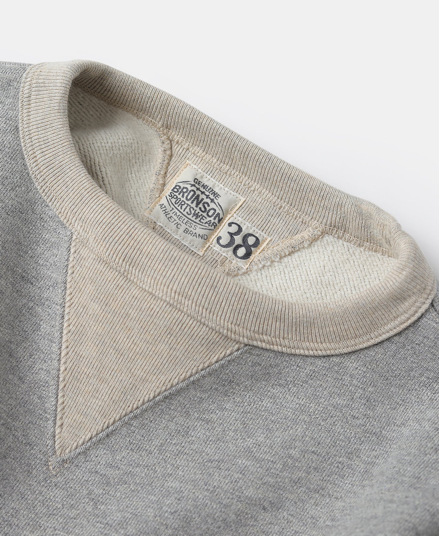 Sweat-shirt ras du cou en molleton gris pour homme, coupe décontractée, manches longues, à enfiler