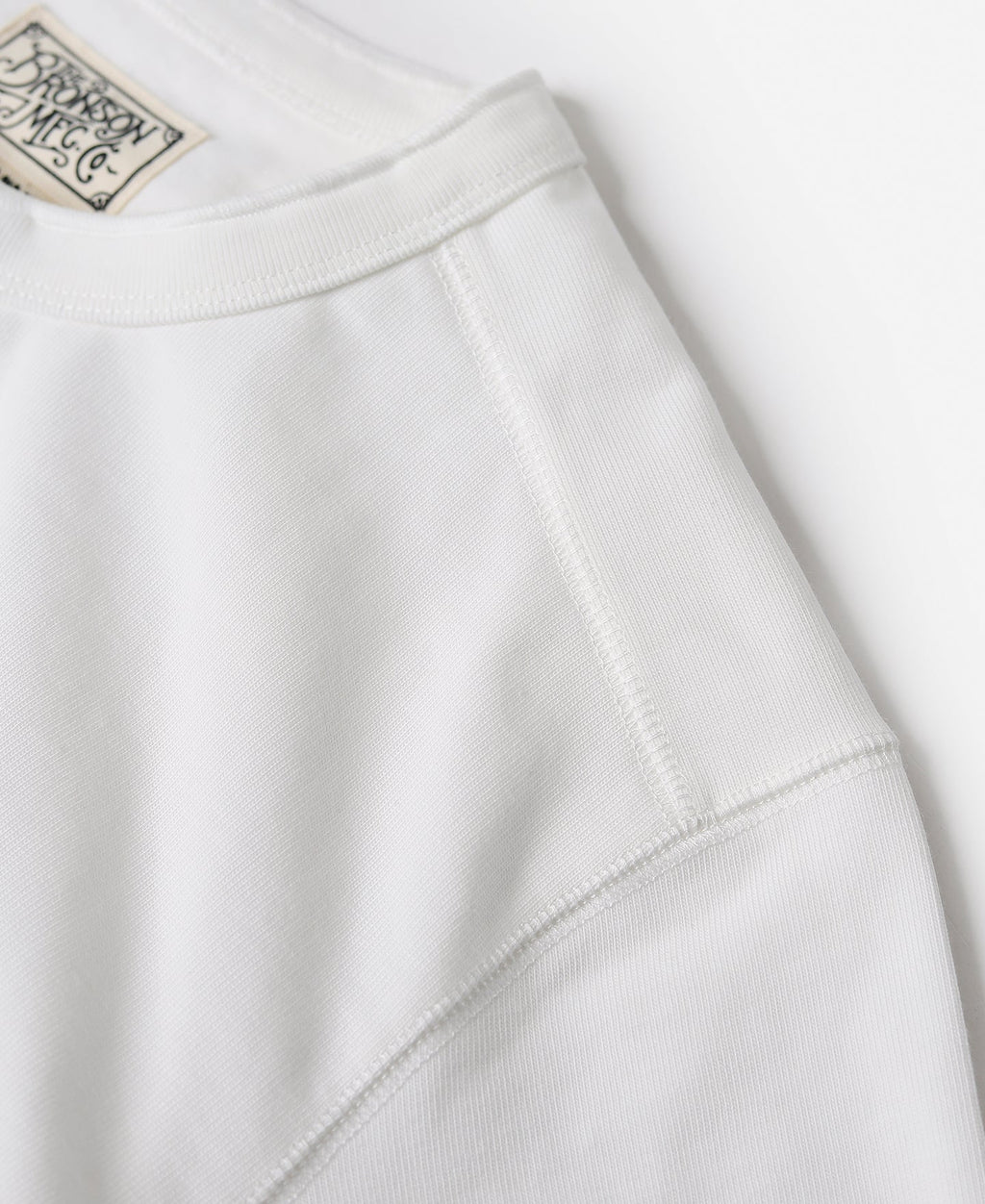 Chemise Henley à manches longues en coton blanc avec patte de boutonnage pour homme
