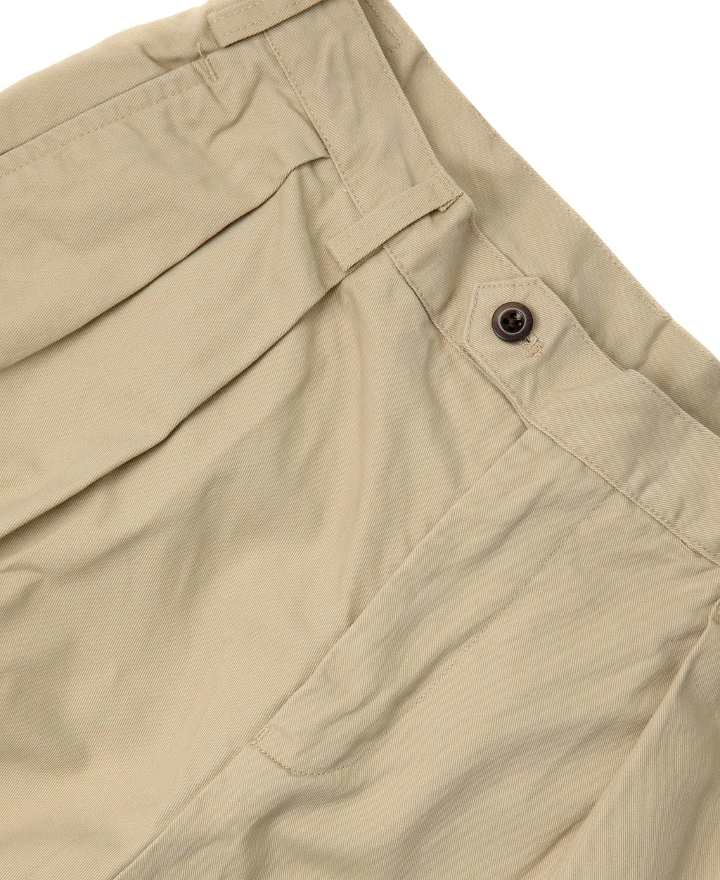 Pantalon chino homme kaki à double pli, coupe décontractée et fuselée