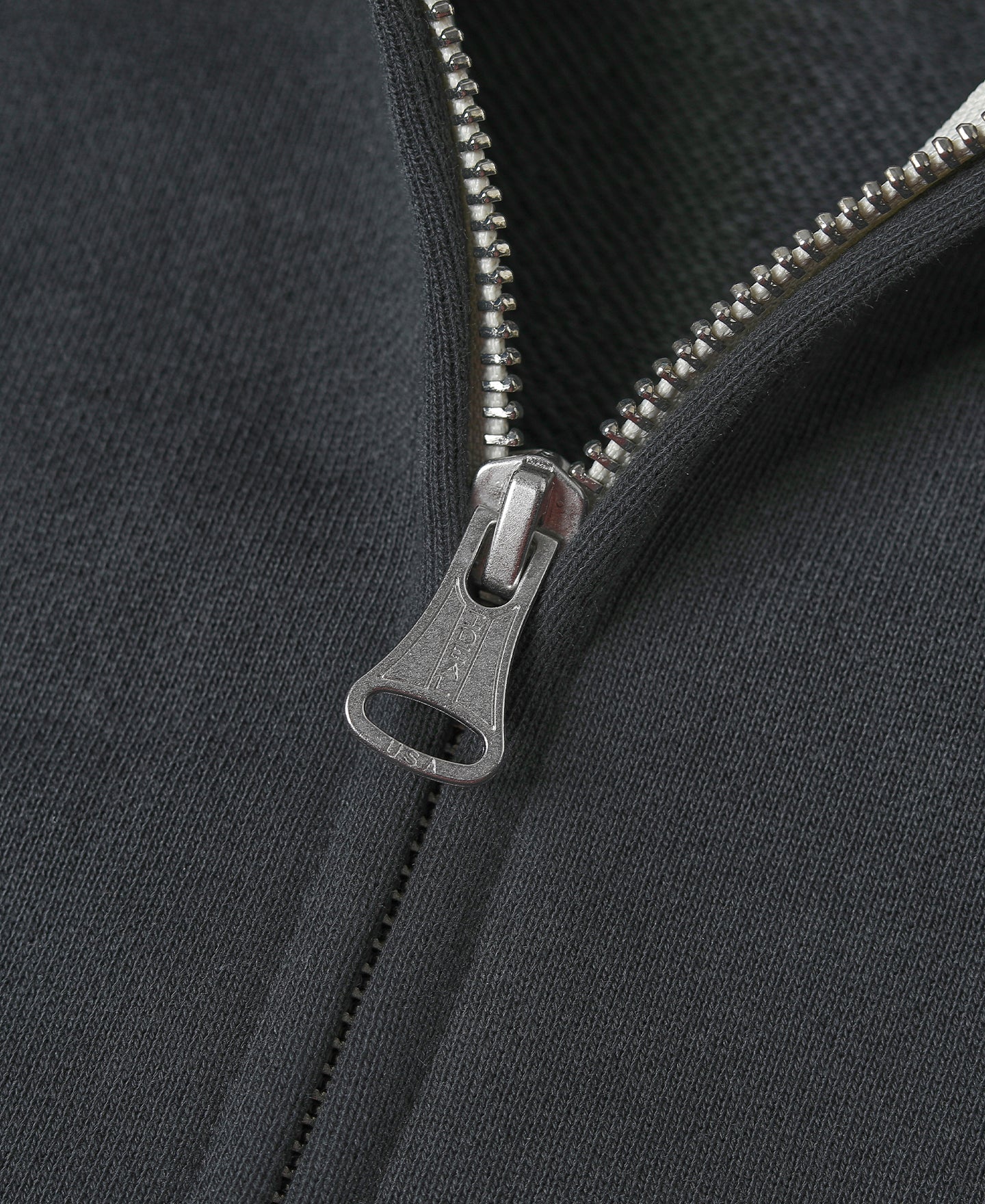 Sweat à capuche zippé en molleton éponge épais noir