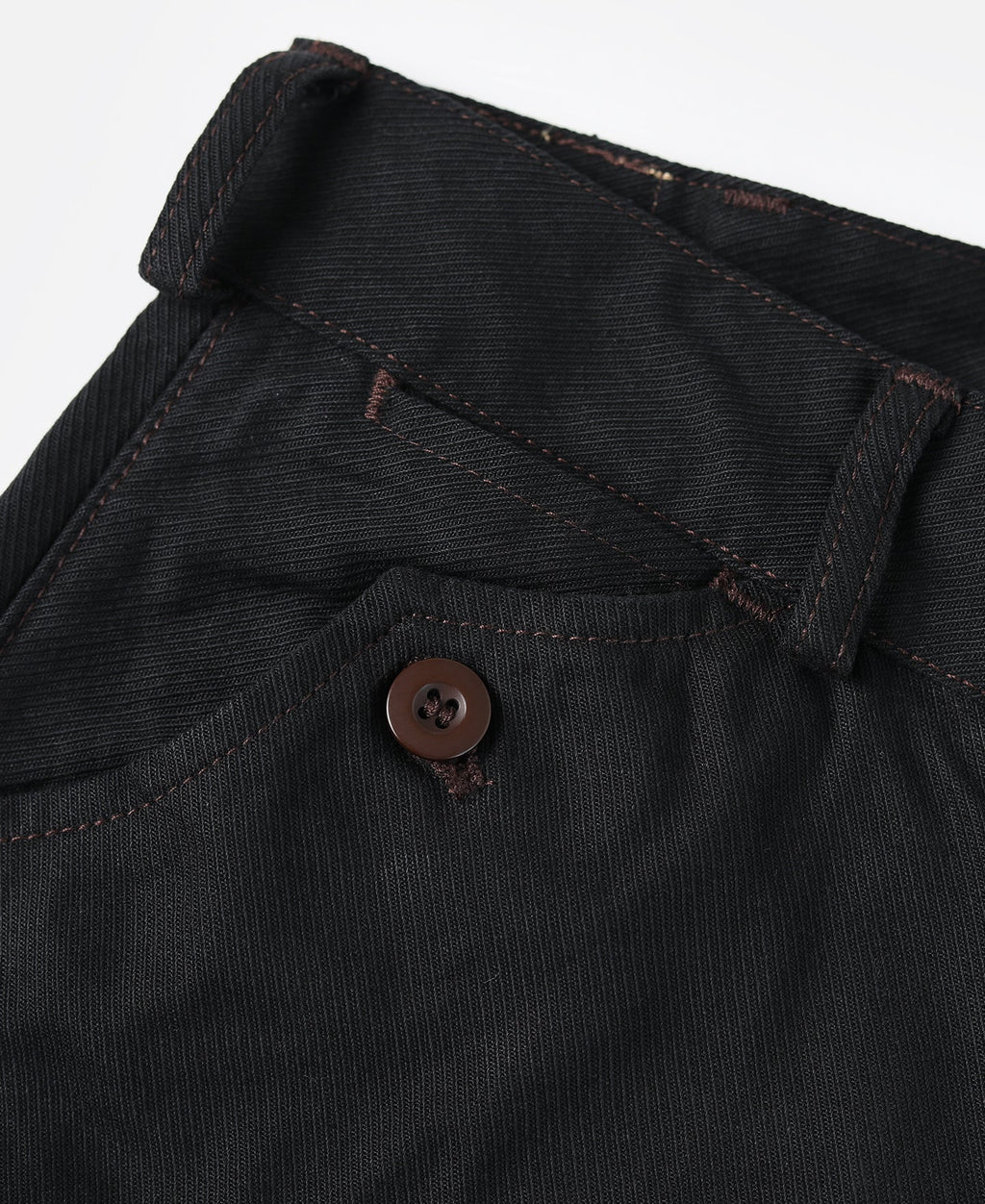 Culotte d'équitation noire vintage Taille haute Bouton aux poignets Pantalon fuselé