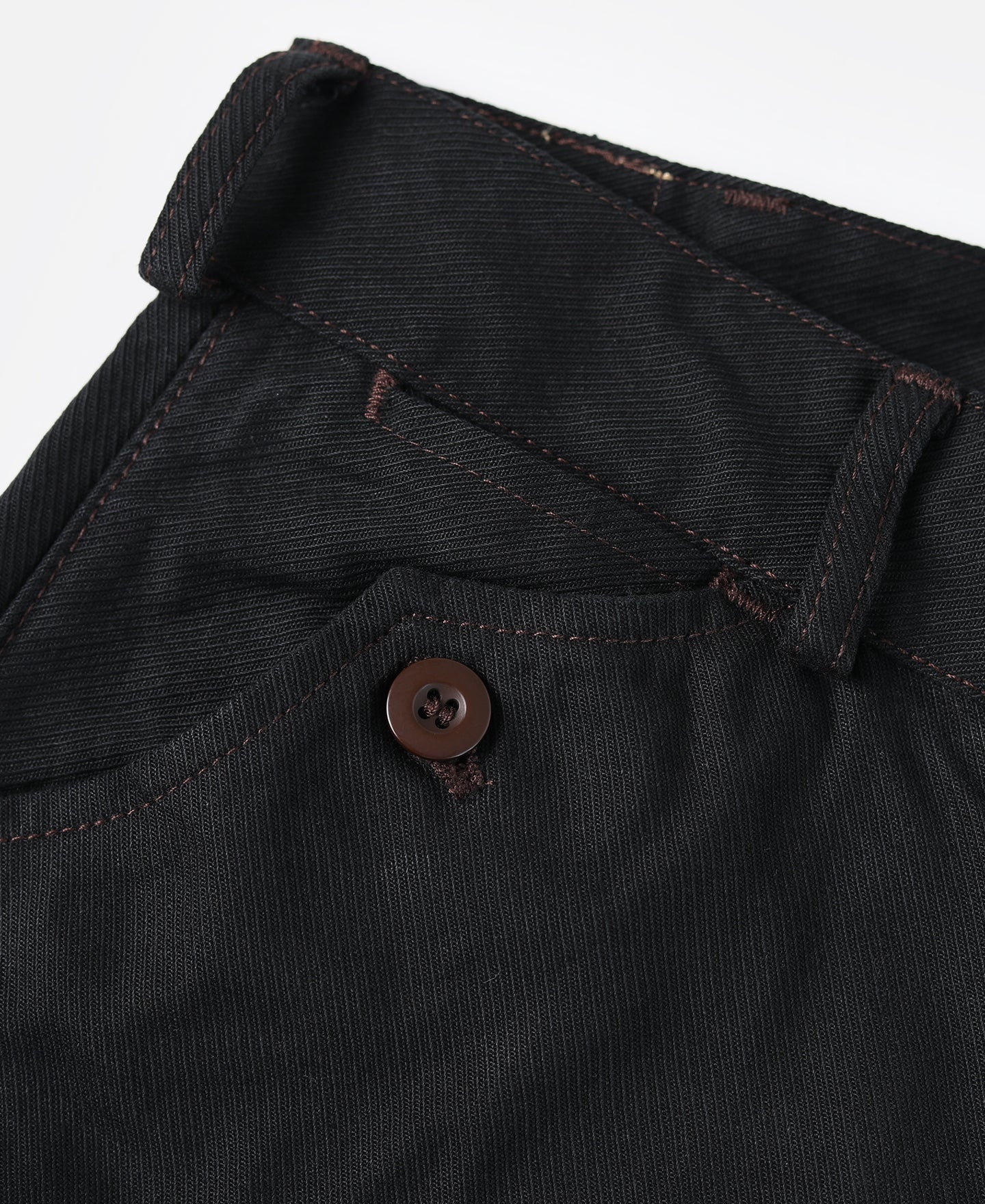 Culotte d'équitation noire vintage Taille haute Bouton aux poignets Pantalon fuselé