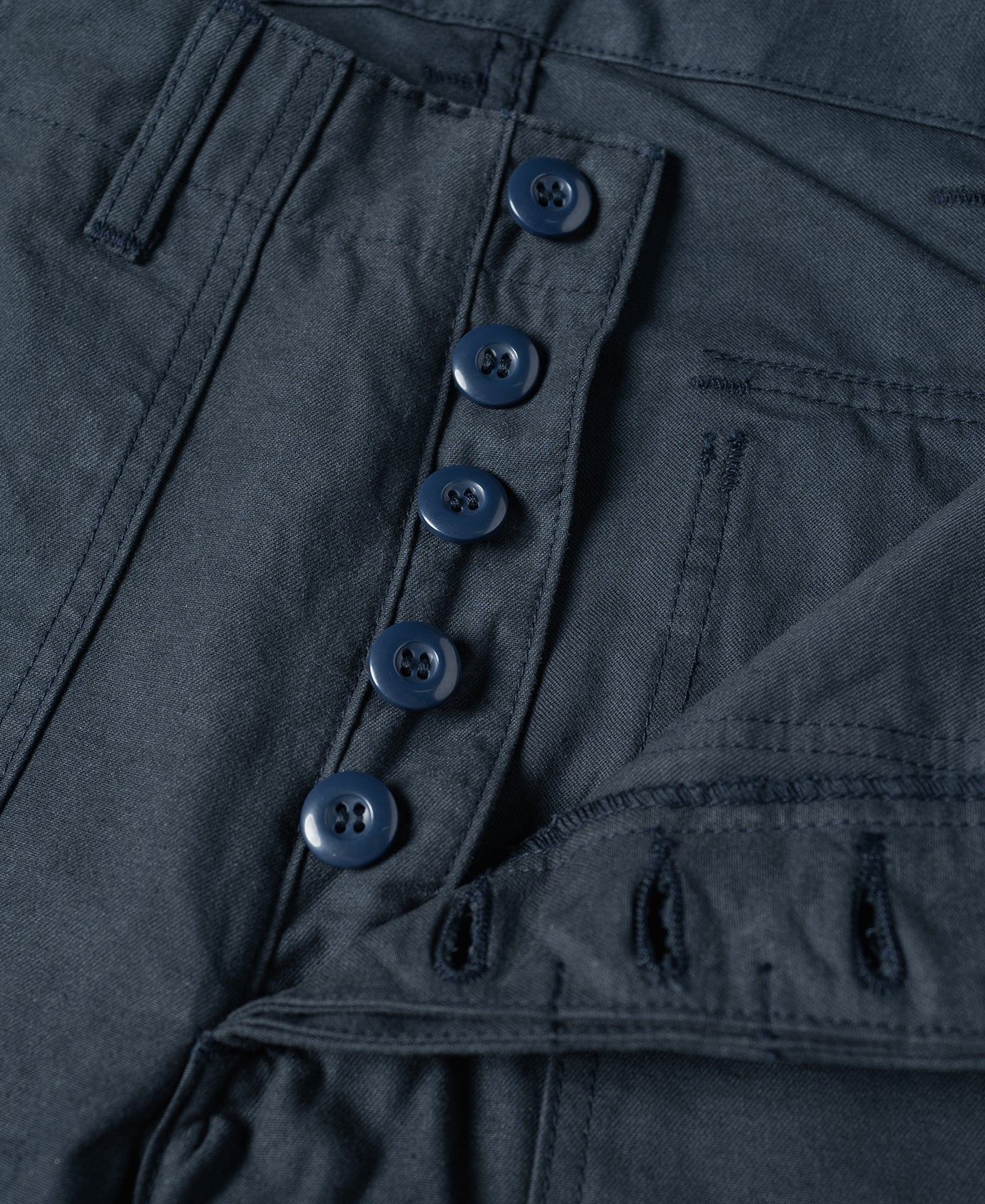 Short utilitaire en coton décontracté coupe relax pour hommes, couleur marine