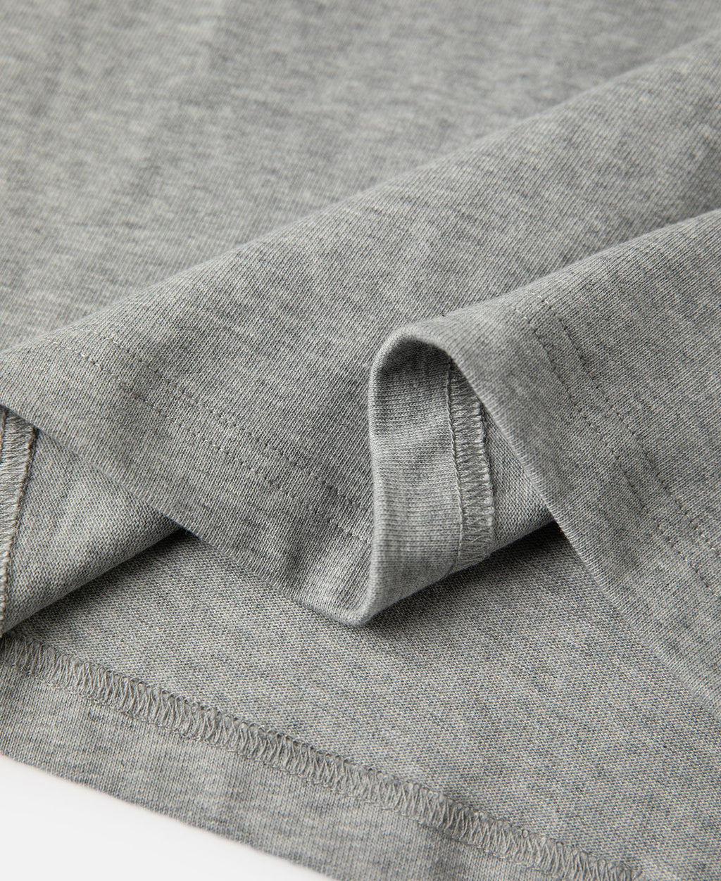 T-shirt henley gris à manches courtes, coupe slim, coton décontracté