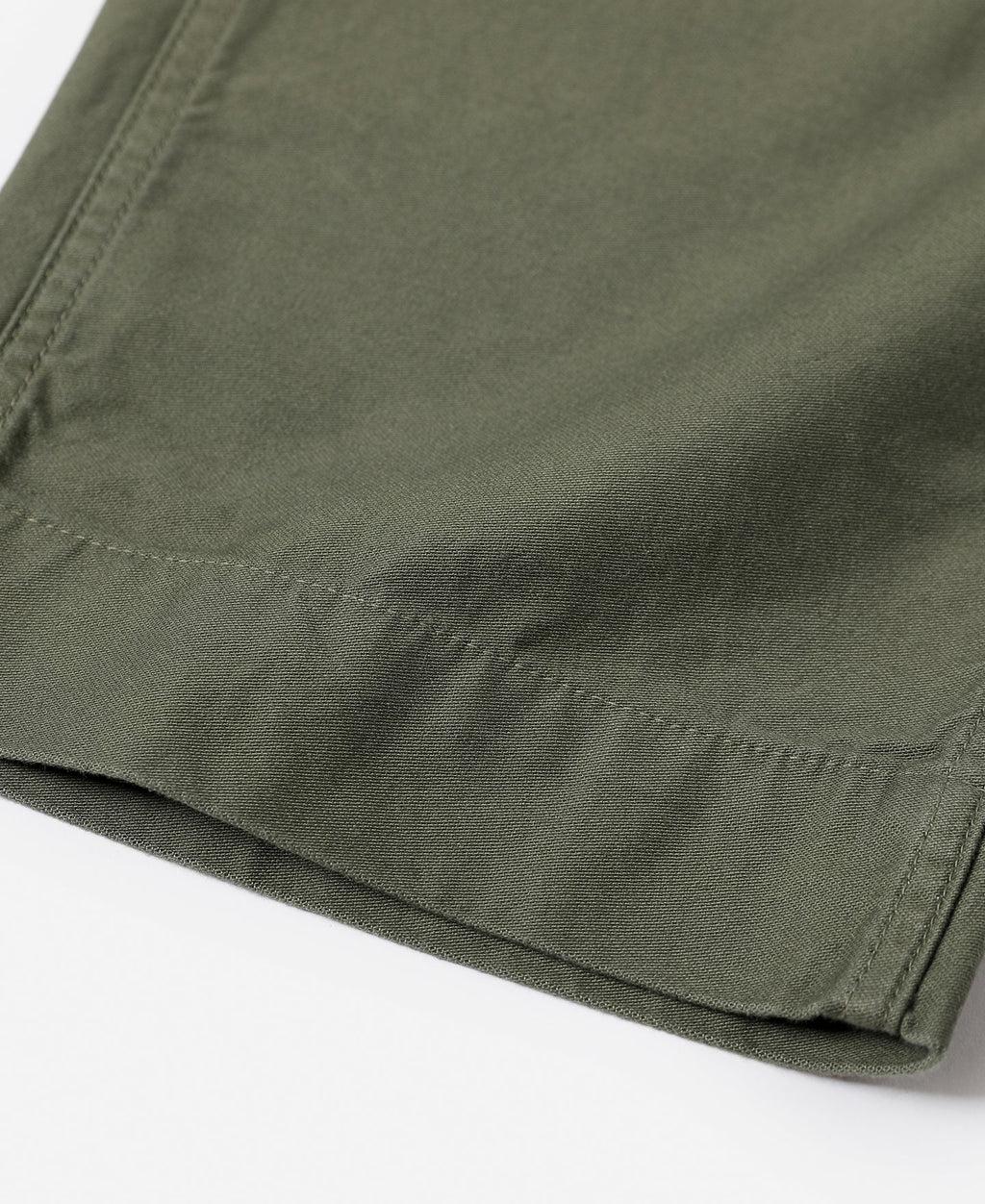 Pantalon treillis vert olive coupe décontractée taille haute jambe large